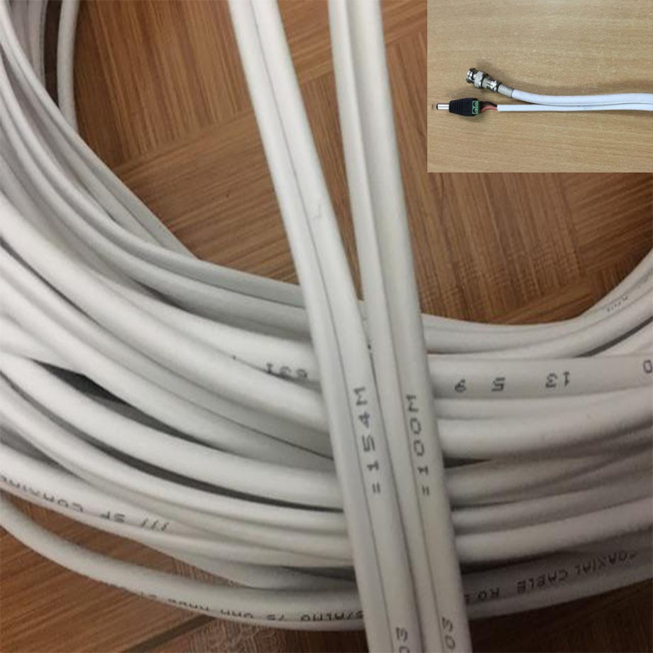 50 mét đồng trục liền nguồn DV LINK cắt từ cuộn 200m