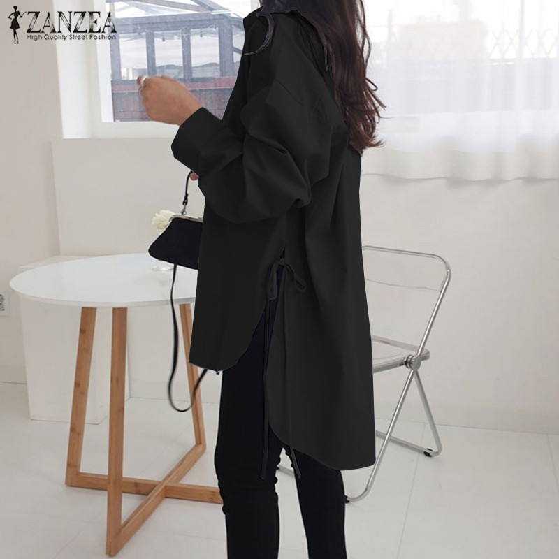 ZANZEA Áo Sơ Mi ZANZEA Tay Dài Thời Trang Nữ