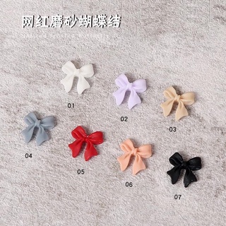 Nơ bột nail, hoa bột , phụ kiện trang trí móng