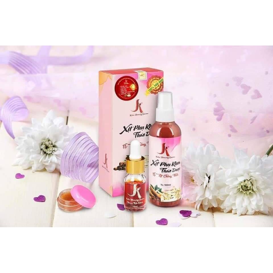 Kiều Beauty - Xịt Phụ Khoa Se Khít Hồng Vùng Kín, Huyết Trắng , Kháng Viêm Chai 100ml - Chính Hãng Bao Sài