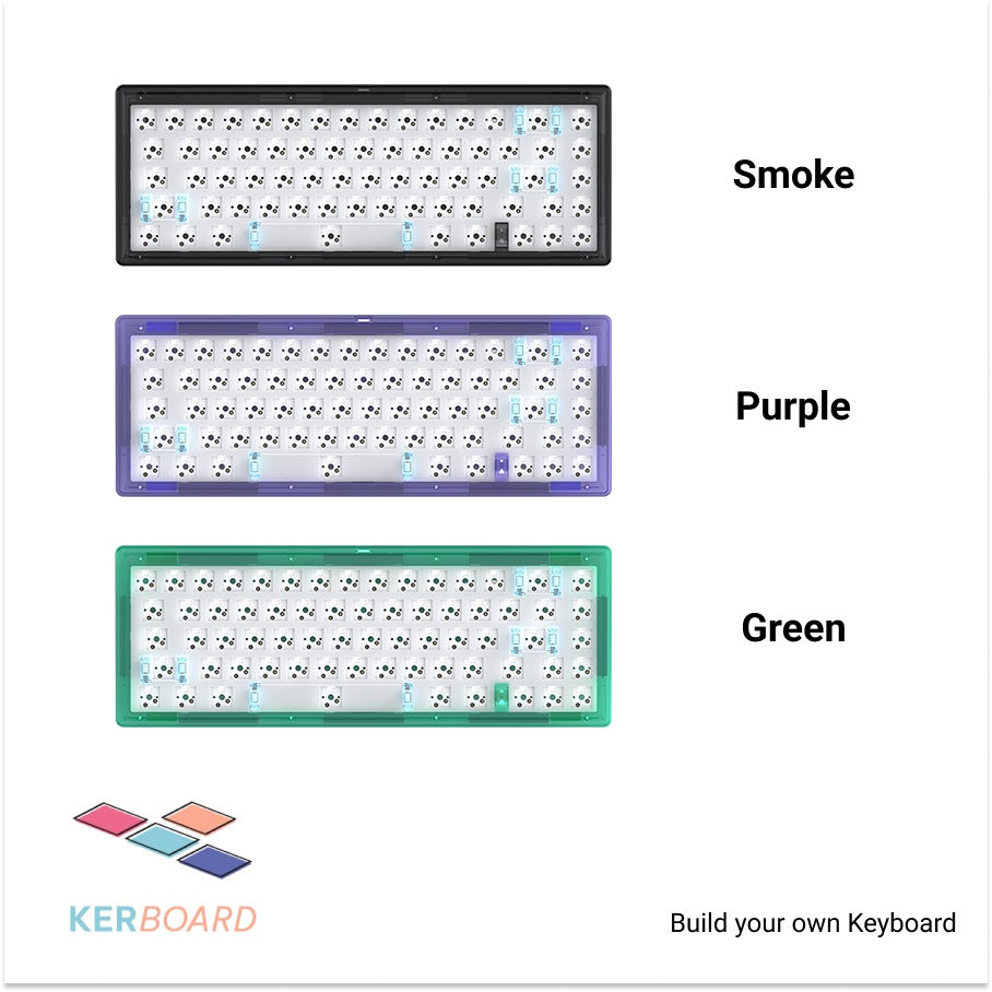 Kit bàn phím cơ GAS67 - bàn phím custom Gas 67 gasket mount