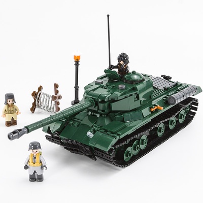 Đồ chơi lắp ráp Xe Tăng Liên Xô IS-2, Sluban B0979 Russy Tank, Xếp hình thông minh, Mô hình Xe Tăng