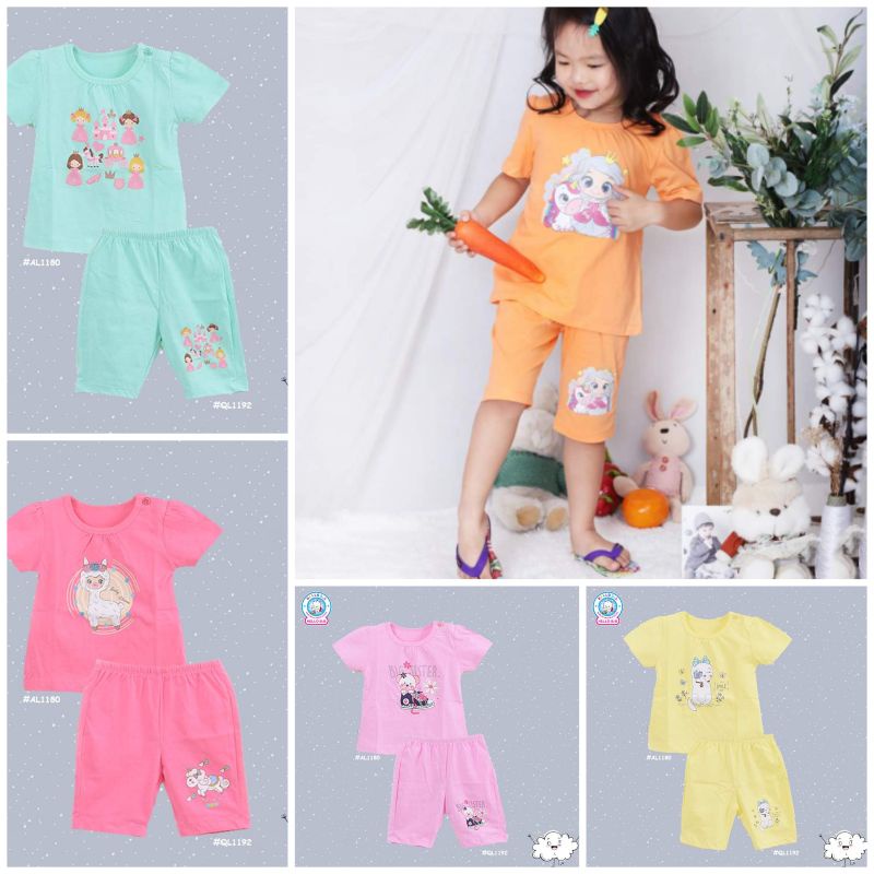 [Hello B&B] Bộ lửng màu bé gái Hello BB | ShopHelloBB