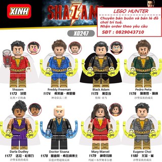 Lego Minifigures Superheroes DC Shazam Black Adam Freddy Freeman Pedro Pena Darla Dudley Doctor Sivana Mary Marvel X0247