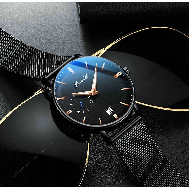 Đồng hồ nam Dizizid dây titanium mặt siêu mỏng, chống thấm nước - Bảo hành 12 tháng | BigBuy360 - bigbuy360.vn