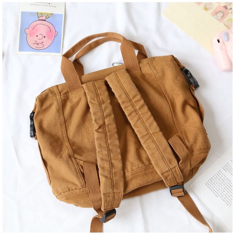 COMBO BALO CANVAS VINTAGE + LOGO CÀI + KẸP GỖ, SỔ TAY MINI, STICKER DÁN,.. ] Chất DÀY DẶN CHỐNG THẤM NƯỚC