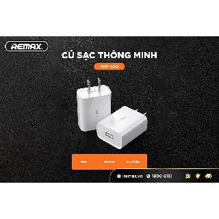 ✔CHÍNH HÃNG✔ CỦ SẠC NHANH REMAX WK WPU100