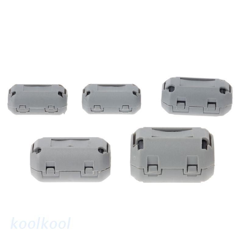 kool  Clip-on Ferrite Choke Ring Cord RFI EMI Noise Suppressor Filter Cable Clip