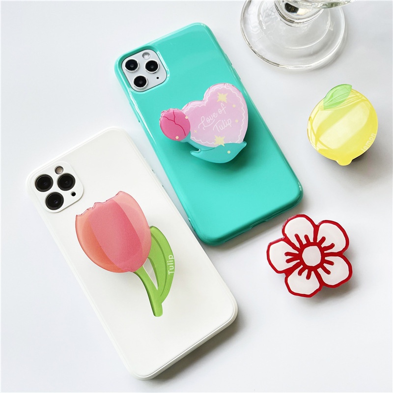 Giá đỡ dán ốp điện thoại popsocket mika acrylic M7071102103 hoạ tiết hoa quả mùa hè mát mẻ