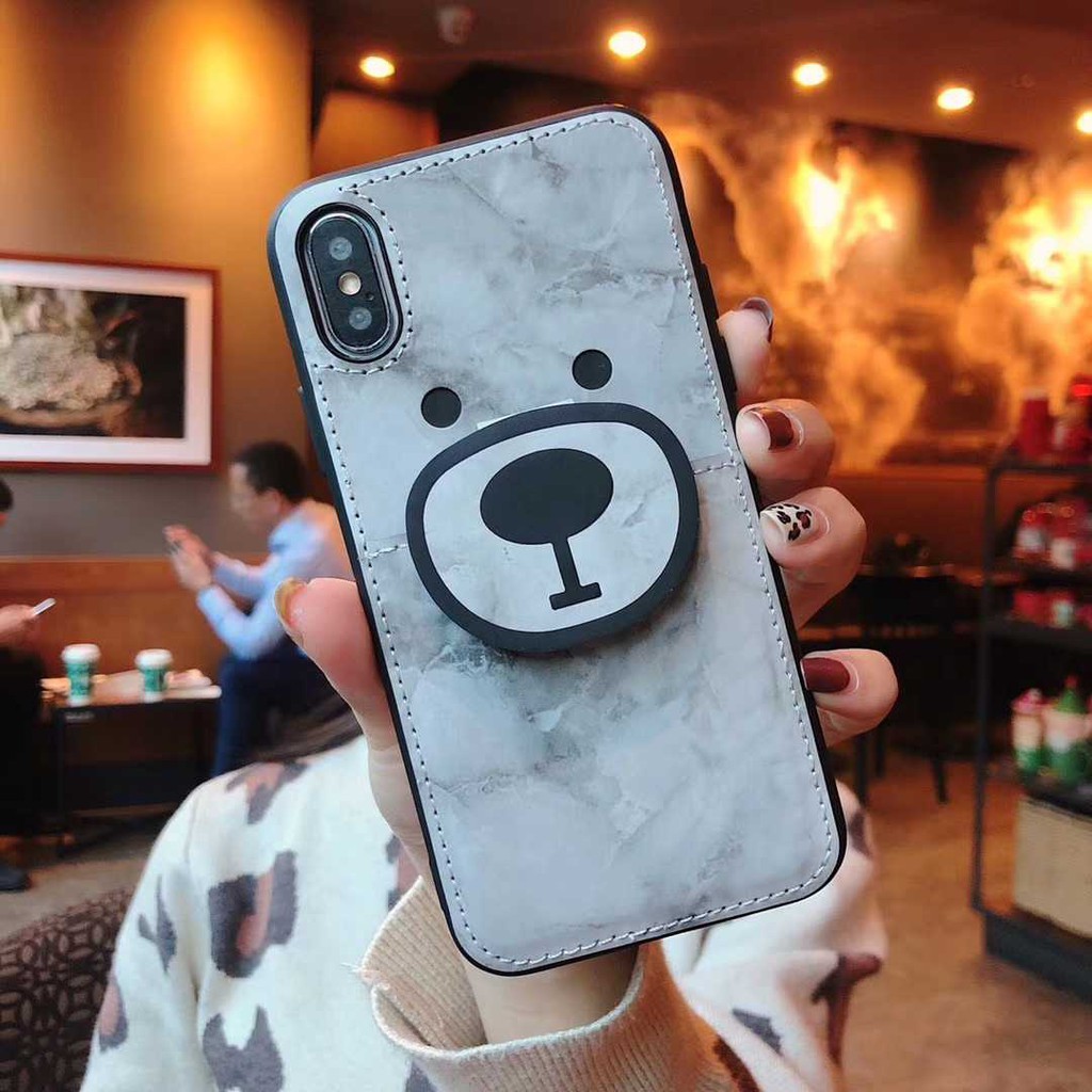 [Mã ELORDER5 giảm 10K đơn 20K] ốp lưng kiêm ví và giá đỡ siêu cute ốp iphone 6 7 8 plus x xr xs max n66