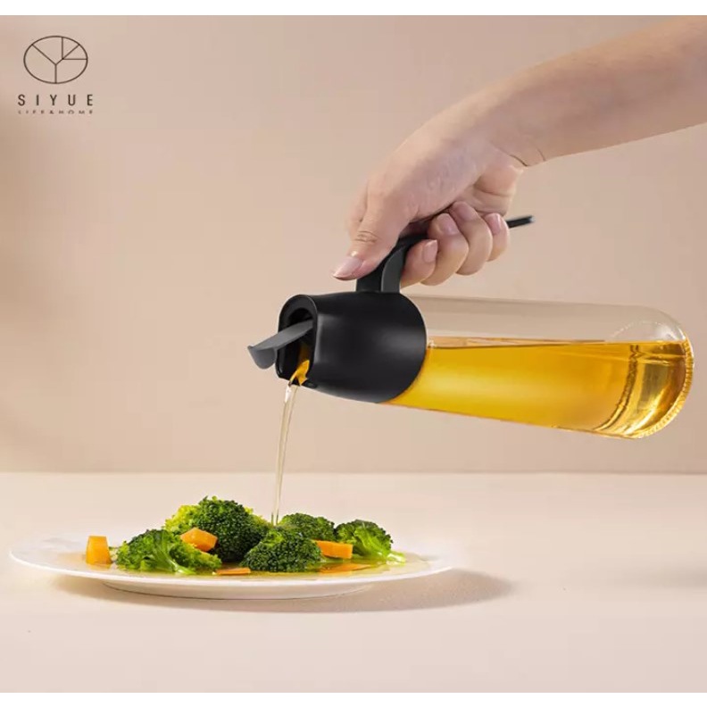 Bình đựng dầu ăn nắp mở tự động chống rò rỉ Siyue 640ml