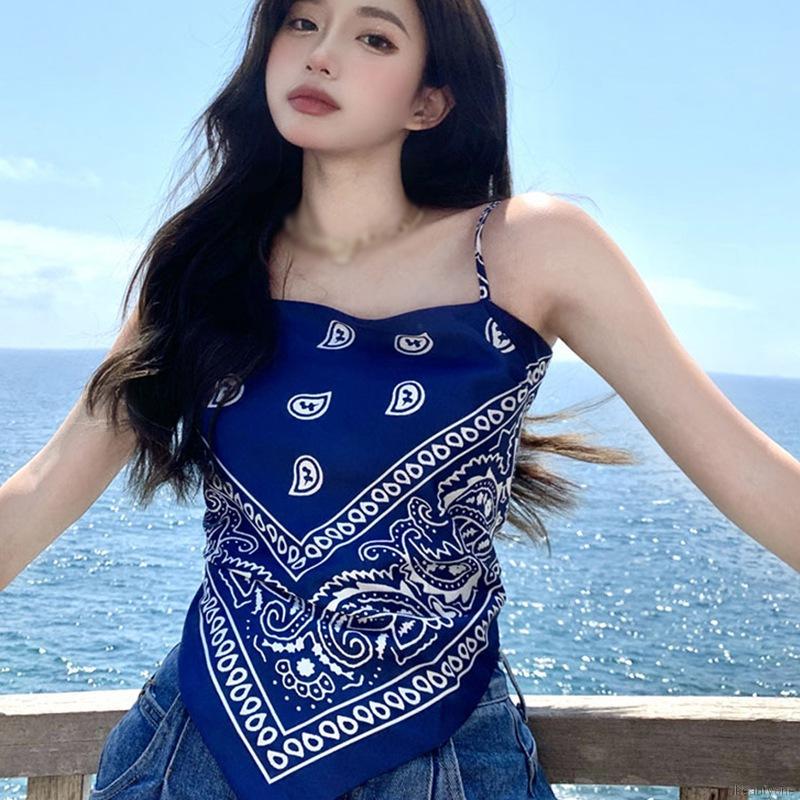 Áo Sát Nách Hoạ Tiết In Thiết Kế Hở Lưng Quyến Rũ | BigBuy360 - bigbuy360.vn