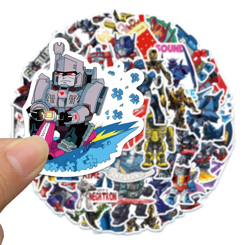 50 Sticker hình Robot Optimus Prime-Series chống thấm nước dán trang trí đa năng