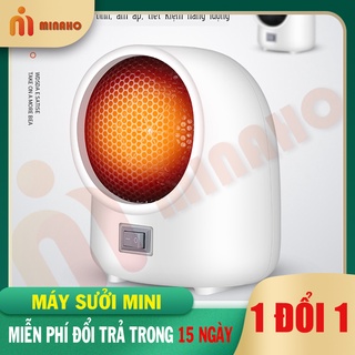 Máy Sưởi Mini Để Bàn Minaho - Quạt Sưởi Nhỏ Gon Siêu Ấm, Tiện Lợi, An Toàn, Chế Độ Tự Ngắt