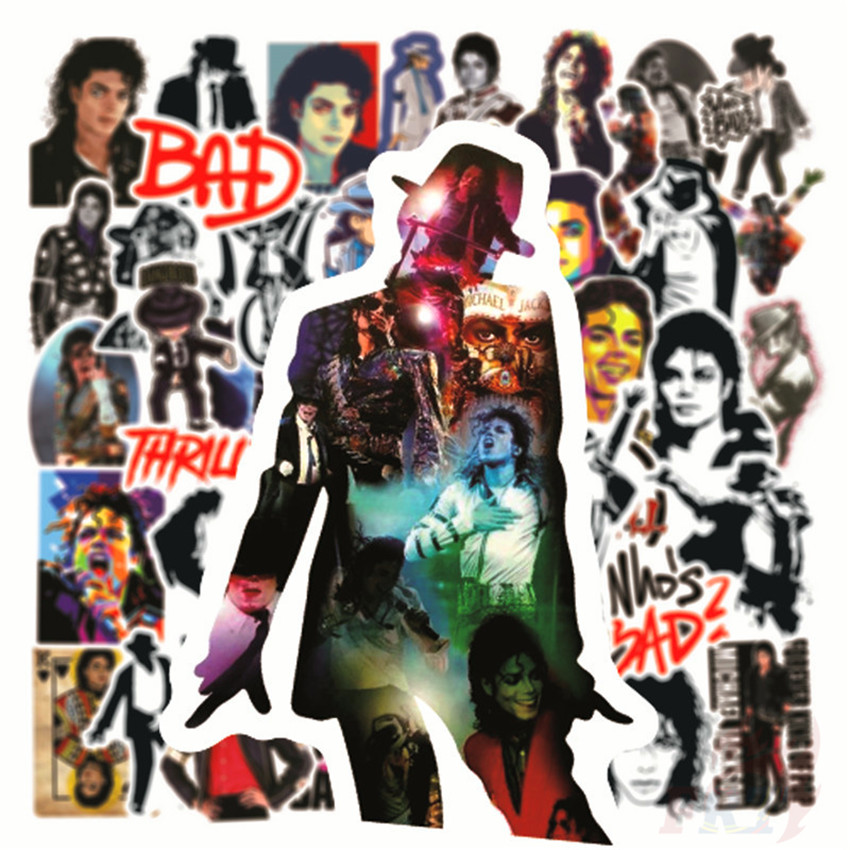 ❉ Michael Jackson Series 01 - The King of Rock &amp; Dance Stickers ❉ 50Pcs/Set Superstar Waterproof DIY Fashion Decals Doodle Stickers