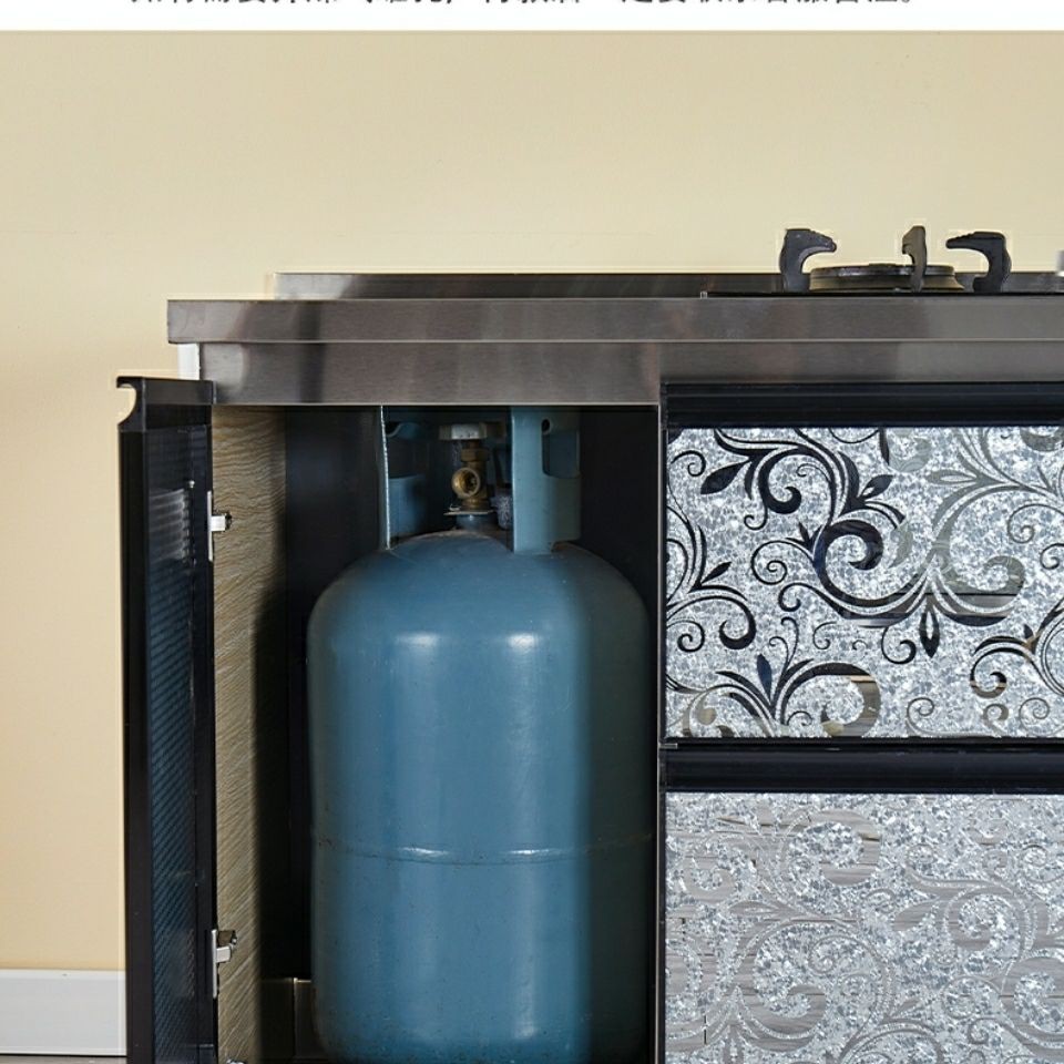 Tủ inox đơn giản đựng bát đĩa bếp kết hợp cho thuê gia đình | BigBuy360 - bigbuy360.vn