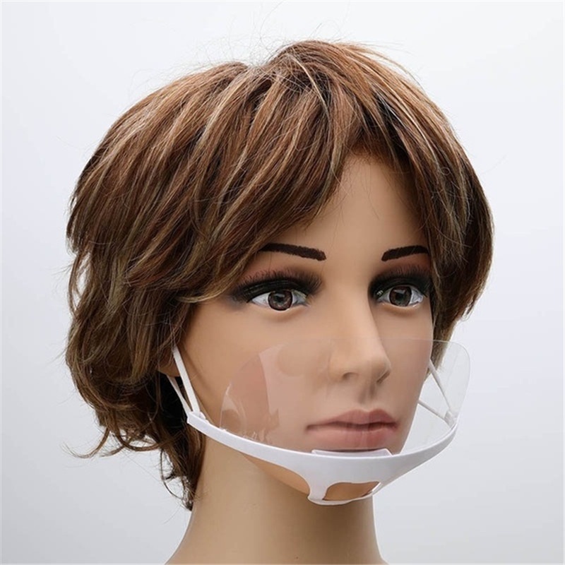 Set 10 khẩu trang chống bắn giọt trong suốt thích hợp cho nhà hàng/ khách sạn/ nhà bếp