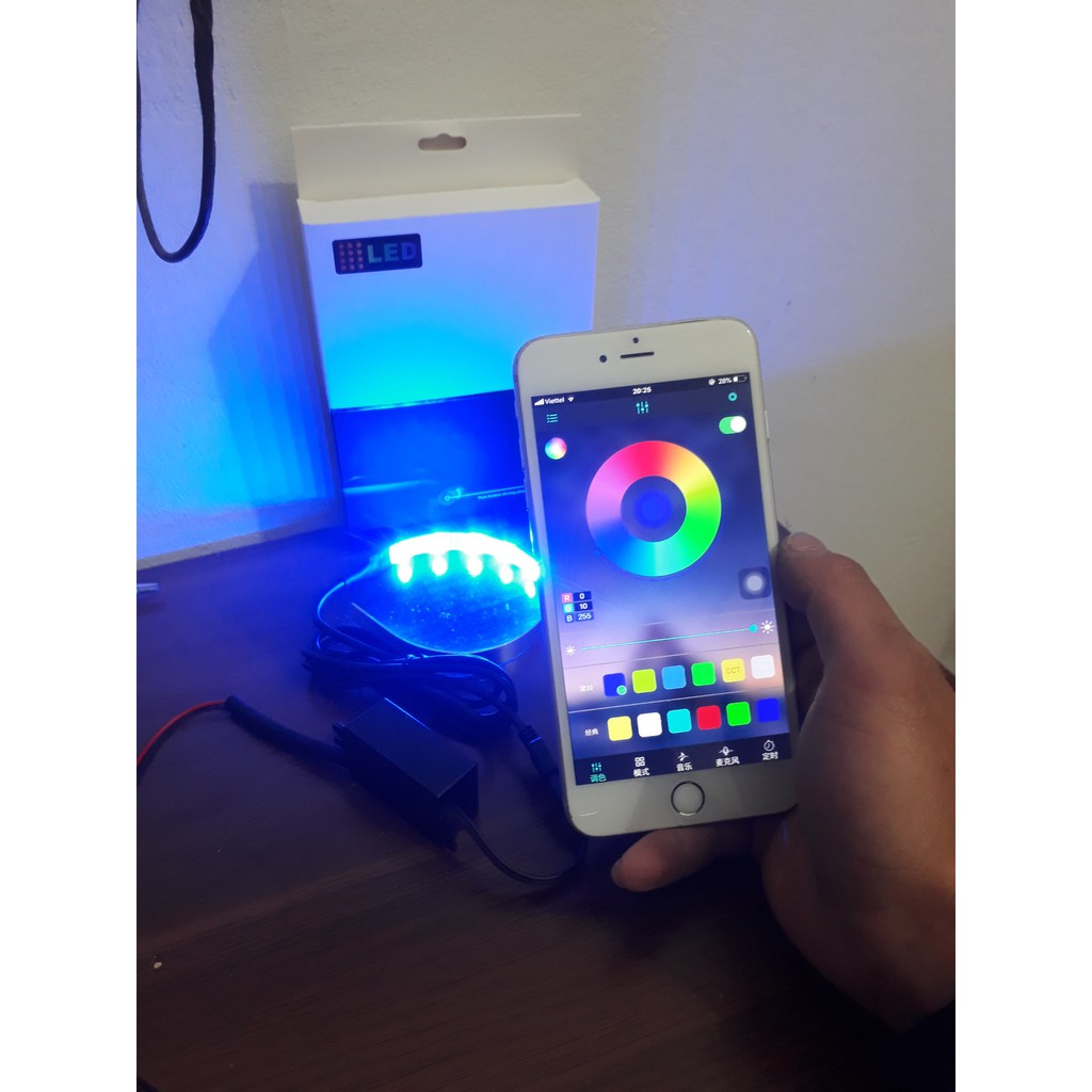 1 vòng led Mắt Qủy đổi màu theo app
