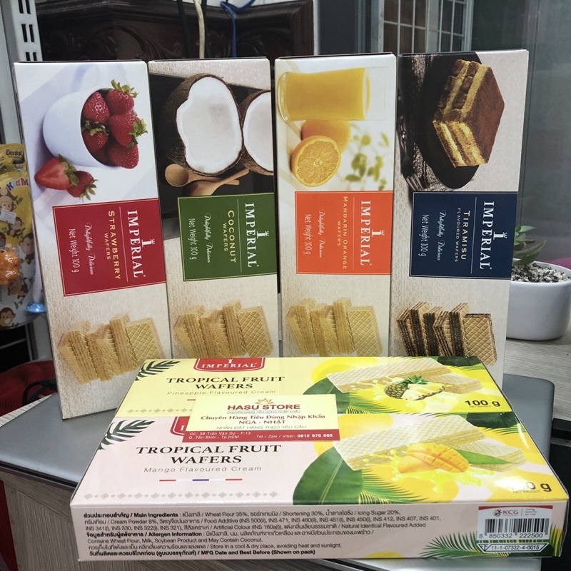 Bánh Kem Xốp Imperial Các Vị Thái Lan 100g
