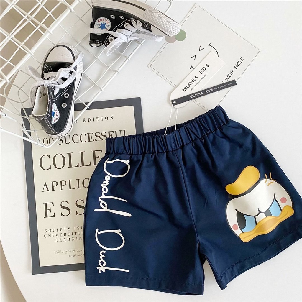 Quần Short In Họa Tiết Hoạt Hình Thời Trang Mùa Hè Hàn Quốc Dành Cho Bé Trai 2022