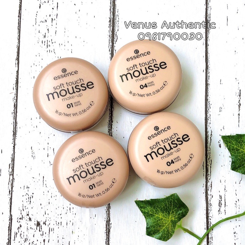 Phấn trang điểm Mousse chất kem mịn che phủ cao - Mỹ phẩm nội địa Đức - Mẫu Mới 2020 Chữ Đen