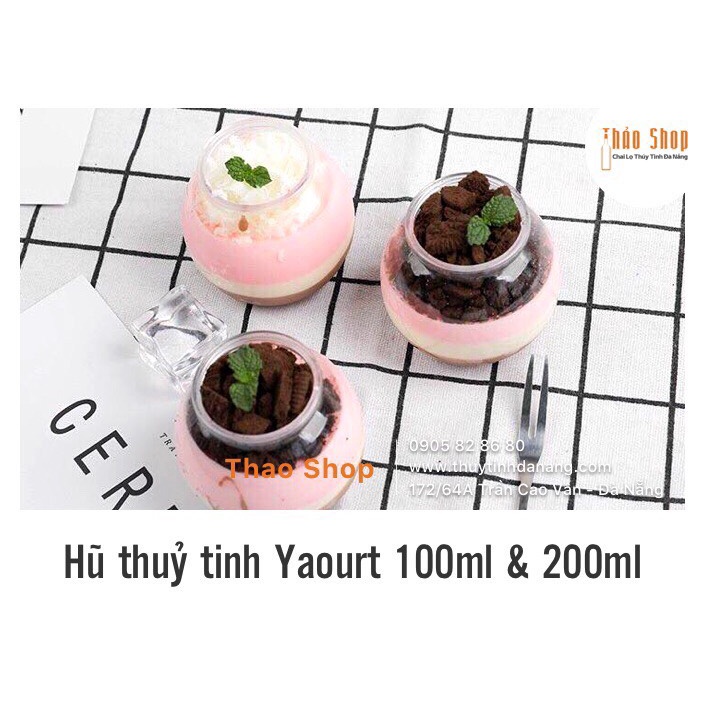 ❌❌ COMBO 10 HŨ THỦY TINH LÀM SỮA CHUA, CARAMEN 100ML