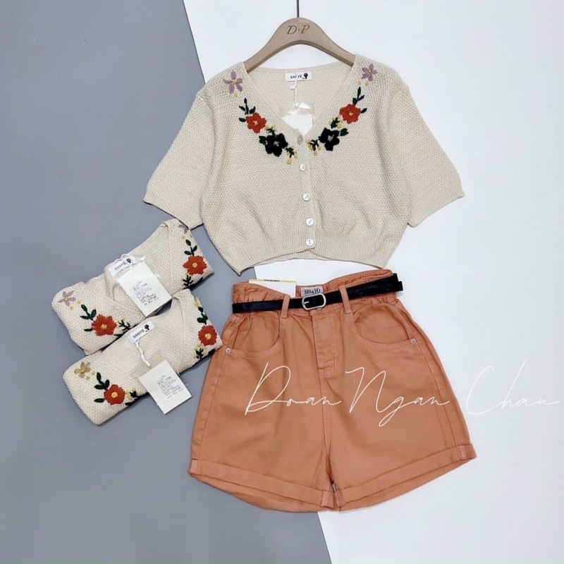 Áo crotop len hoa(quảng châu) | BigBuy360 - bigbuy360.vn