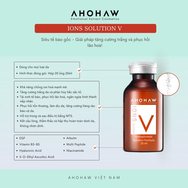 Tế bào gốc cấy trắng IONS V Ahohaw