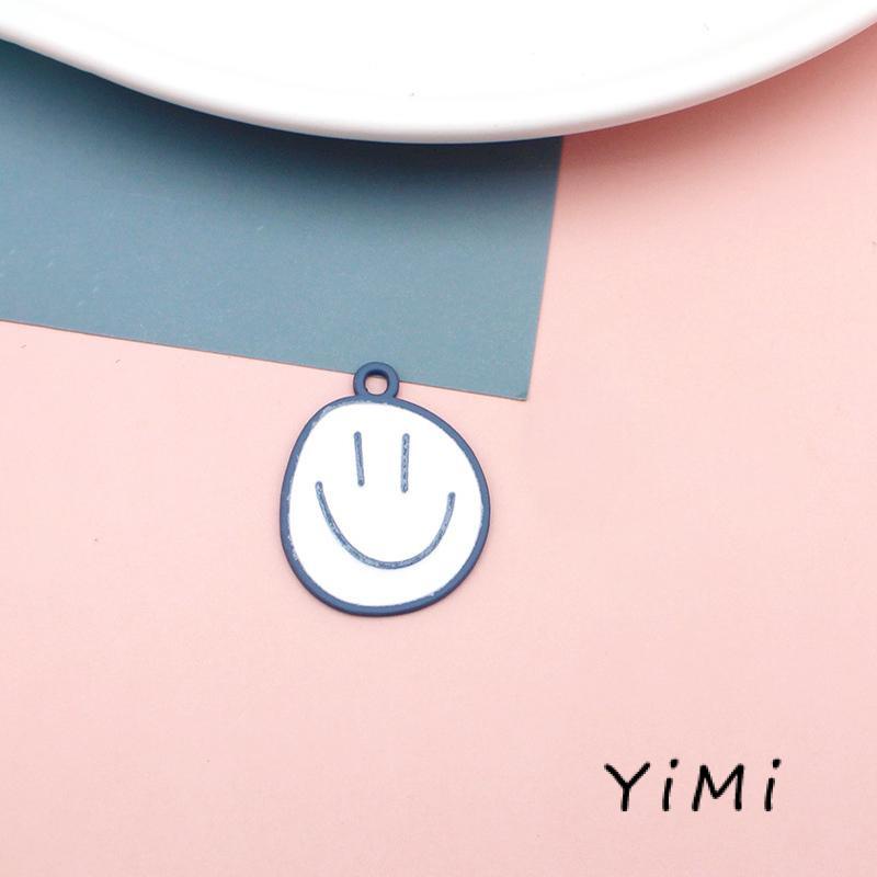 Dây chuyền mặt hình mặt cười nhiều màu sắc dễ thương cho cặp đôi