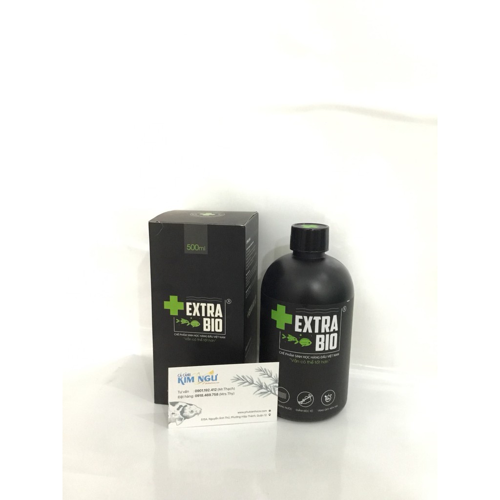 EXTRA BIO 500ML - Chế Phẩm Vi Sinh Làm Trong Nước - Khử Mùi Tanh Hôi - Cho Hồ Cá Cảnh