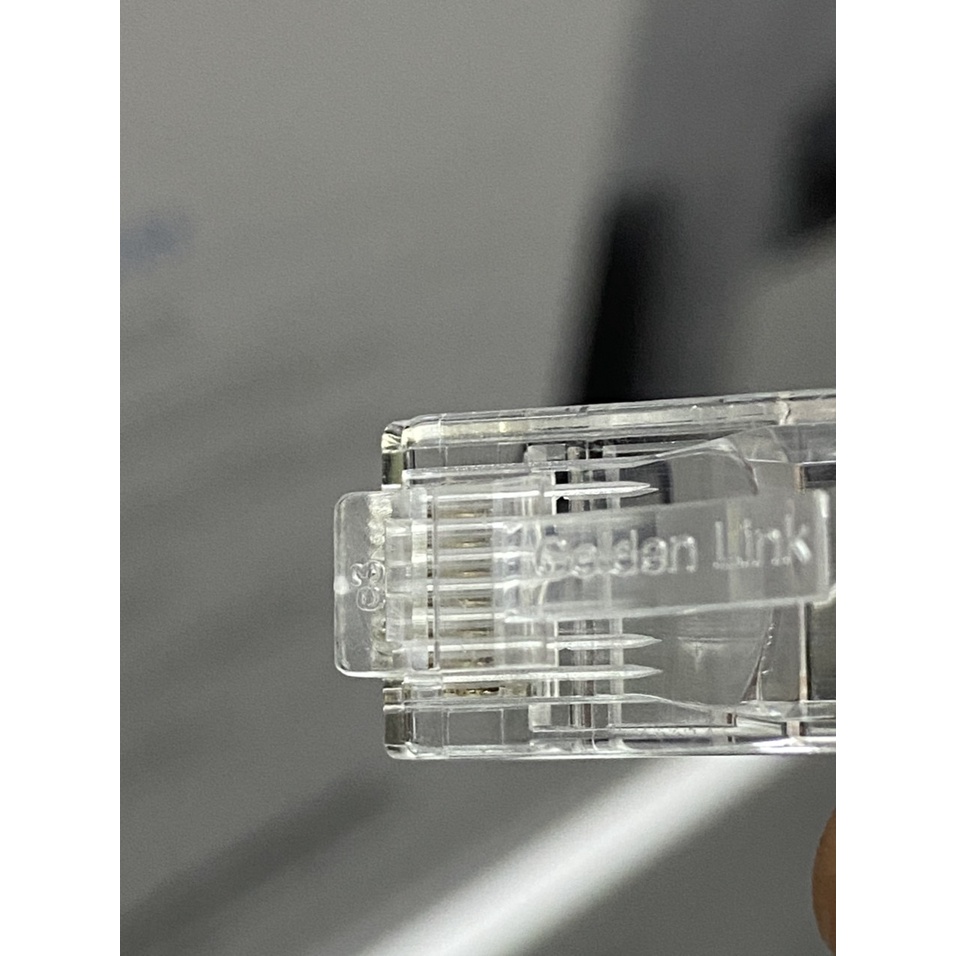 Đầu bấm mạng RJ45 UTP Golden Link CAT 5E - hàng chính hãng Golden Link bịch 100 đầu cáp mạng
