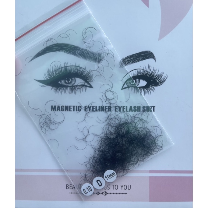 Mi rời 0.07 - 0.10 đủ size 14k/túi, lông mi nối mi rời dùng cho nối mi classic truyền thống