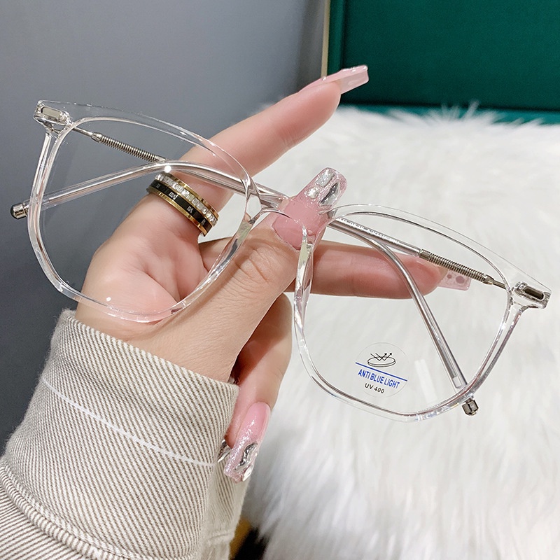 Kính Chống Ánh Sáng Xanh TR90 Phong Cách Retro Cho Nam