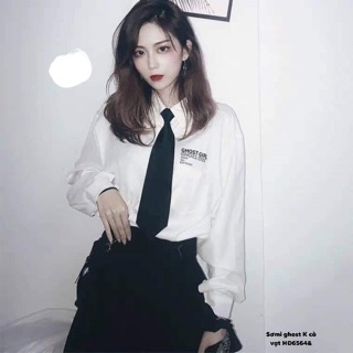 Áo sơmi ghost kèm cà vạt -HĐ