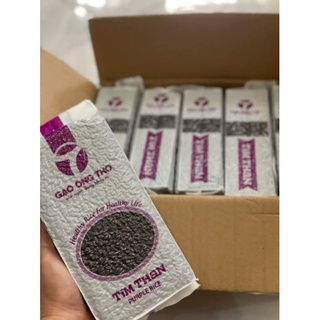 Gạo Lứt Tím Than Ông Thọ - Dẻo mềm,thơm cơm (Túi 1kg).