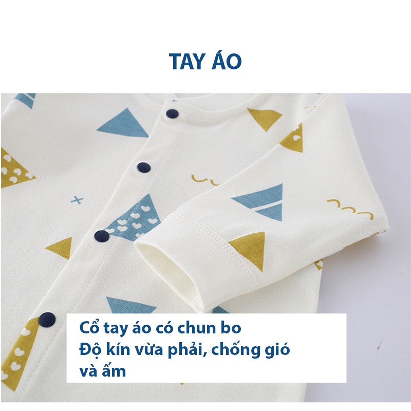 Bộ body cho bé Body dài tay Áo liền quần cho trẻ sơ sinh 0-12 tháng tuổi. TTS170 SL05 SLT04