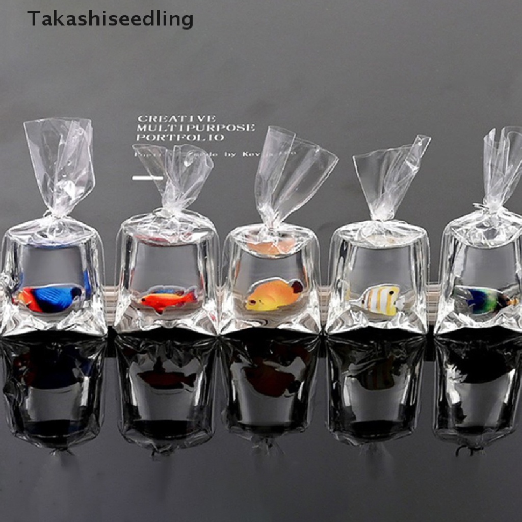 1 Móc Khóa Hình Cá Vàng Nhỏ Làm Bằng Nhựa resin DIY