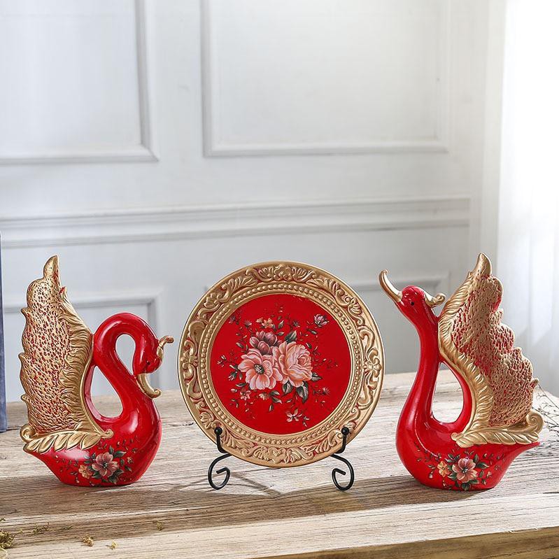 oder Bộ 2 thiên nga 1 đĩa đỏ hang Quang Chau