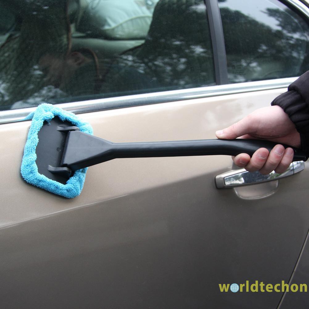 Window Cleaner Long Handle Car Wash Brush Dust Car Care Windshield Shine