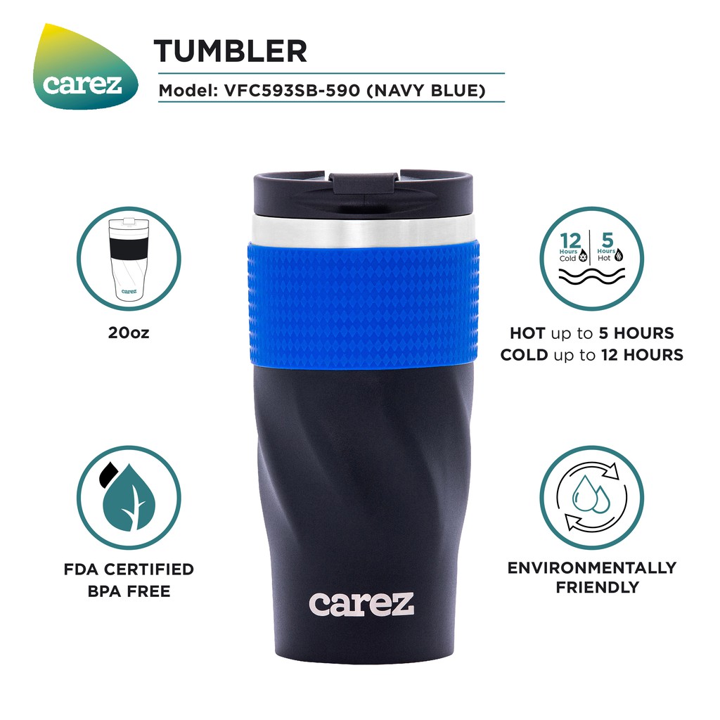 LY GIỮ NHIỆT CAREZ TO GO 590ML VFC593SB-590 màu xanh navy
