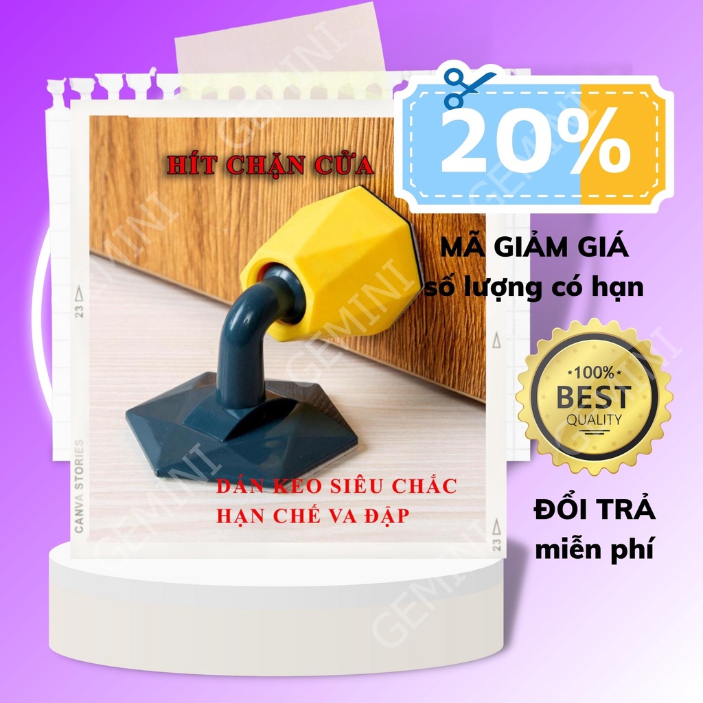 Hít Chặn cửa gắn sàn keo 3m siêu chắc giúp hạn chế va đập cho cánh cửa mã B059 GEMINI SHOP