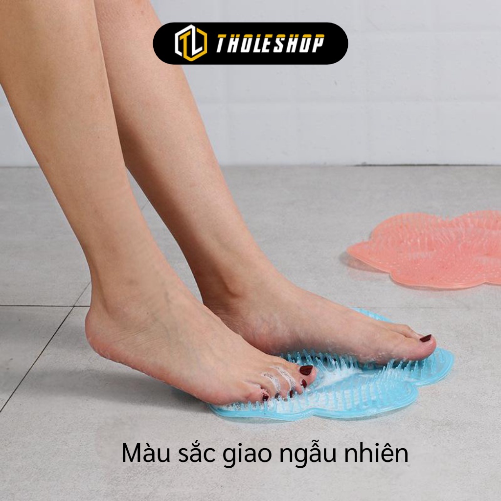 Tấm Silicon Massage Chân - Miếng Chà Lưng, Bông Tắm Silicon Đế Hít Tròn 9115
