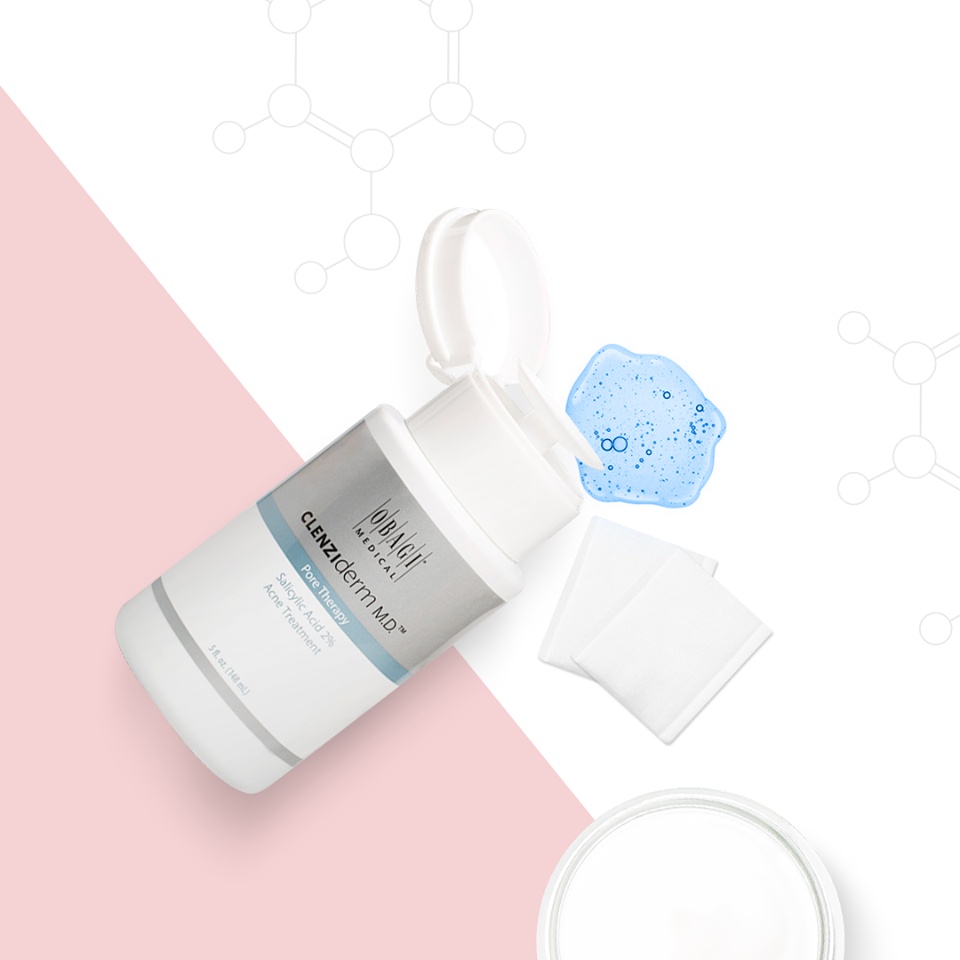 Bộ đôi ngừa mụn: Tẩy tế bào chết BHA Obagi Pore Therapy 148ml & Kem dưỡng Obagi Kinetin Cream 50ml - Giảm mụn, phục hồi