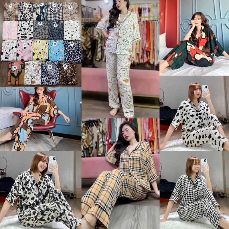 BỘ PIJAMA LỤA CAO CẤP CÁNH DƠI CỘC DÀI | BigBuy360 - bigbuy360.vn