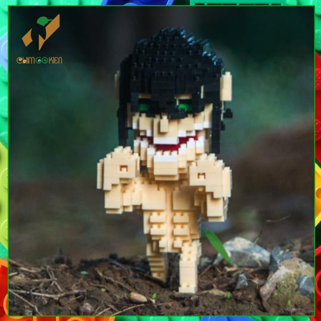 Mô hình attack on titan lego 3D 500-1000 chi tiết titan tiến công, titan thiết giáp, titan ngựa, titan hàm, titan thú