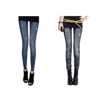 Quần Legging Giả Jean Rách Ít MS279 (GS45)