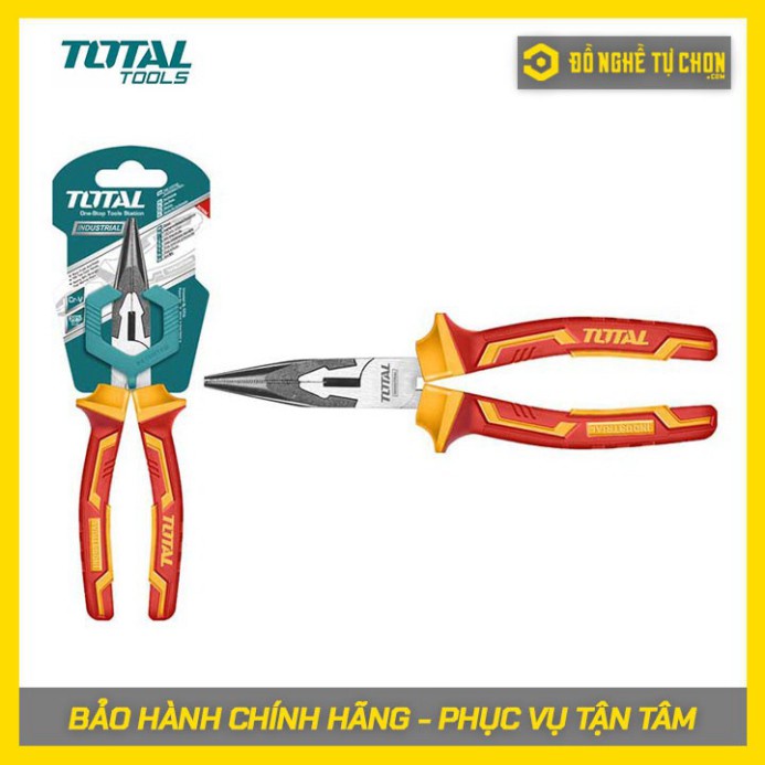 Kềm mũi nhọn mỏ dài cách điện 6''/160mm Total THTIP2361