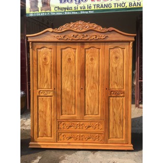 Tủ áo gỗ gõ đỏ 1,8m x 2,2m