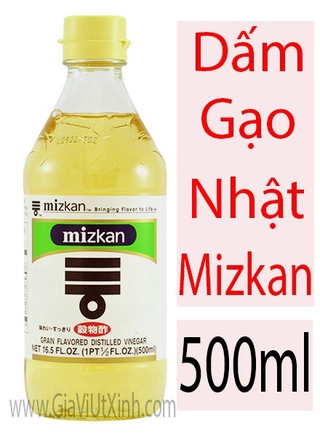 DẤM GẠO NHẬT MIZKAN VINEGAR 500ML - JAPAN MIZKAN VINEGAR
