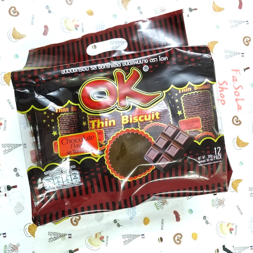 Bánh quy OK Thin Thái Lan 360g